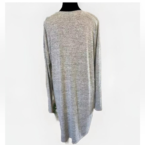 Aritzia Wilfred Free Gail Dress M Long Sleeve V Neck Gray Party Office Travel - Picture 3 of 8